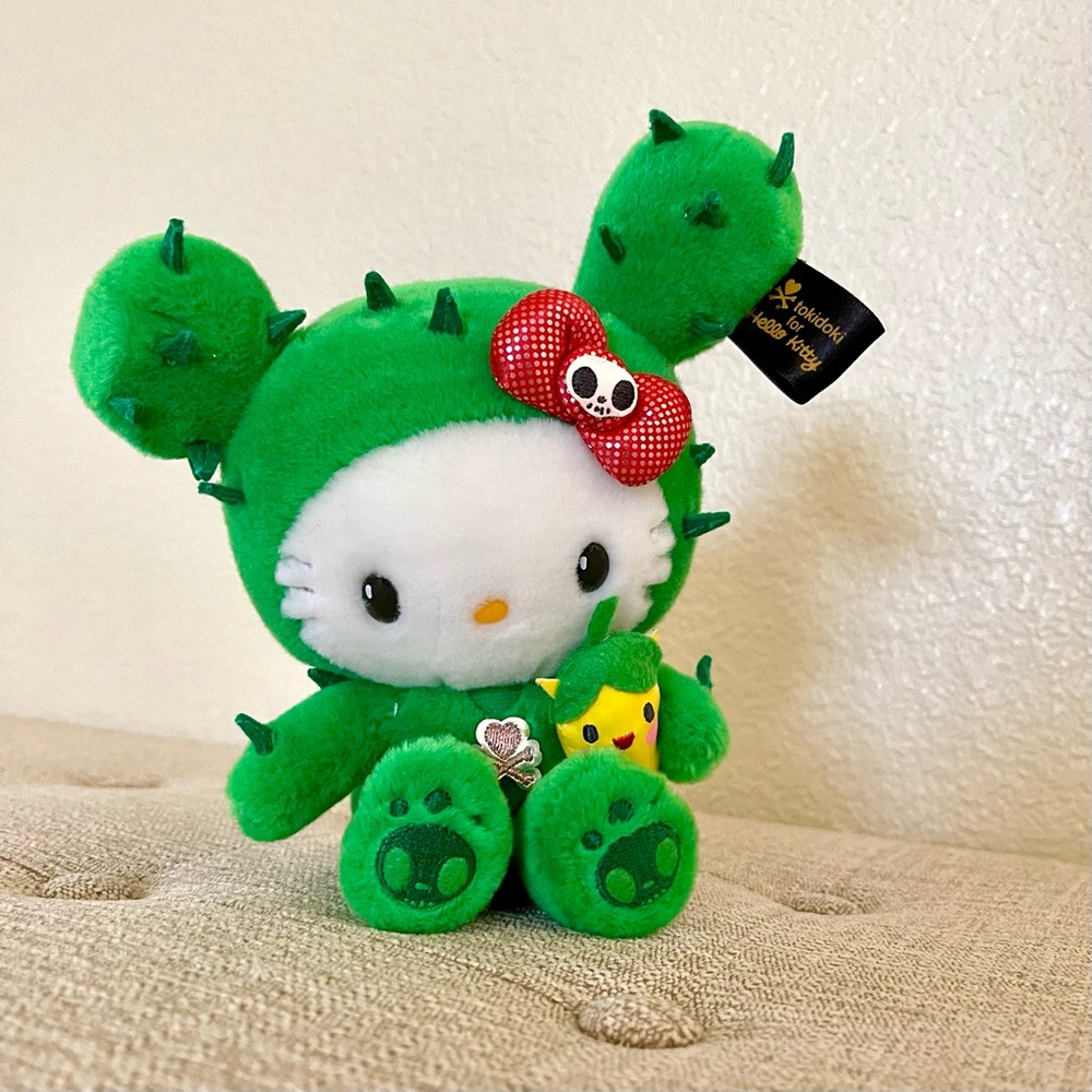 RARE Hello Kitty x tokidoki limited cactus girl costume plush